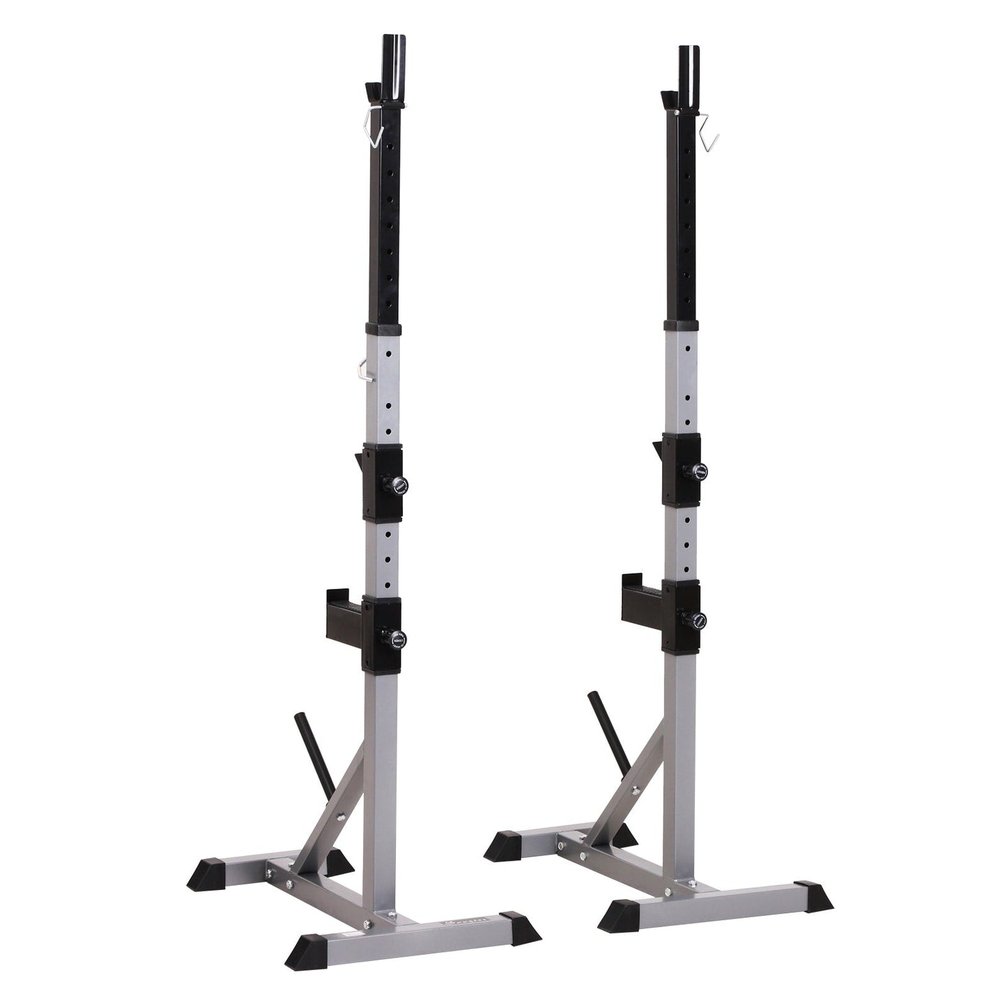 Soozier Steel Rack per squat/panca con bilanciere regolabile in altezza in 2 pezzi - N/D