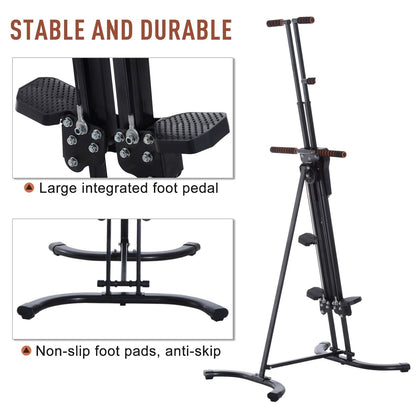 Soozier Steel Vertical Stair Climber, attrezzo per esercizi - 28L x 26W x 82H