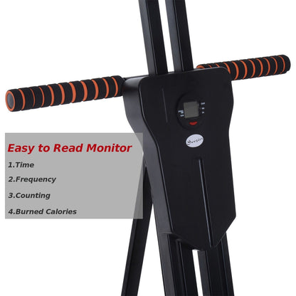 Soozier Steel Vertical Stair Climber, attrezzo per esercizi - 28L x 26W x 82H