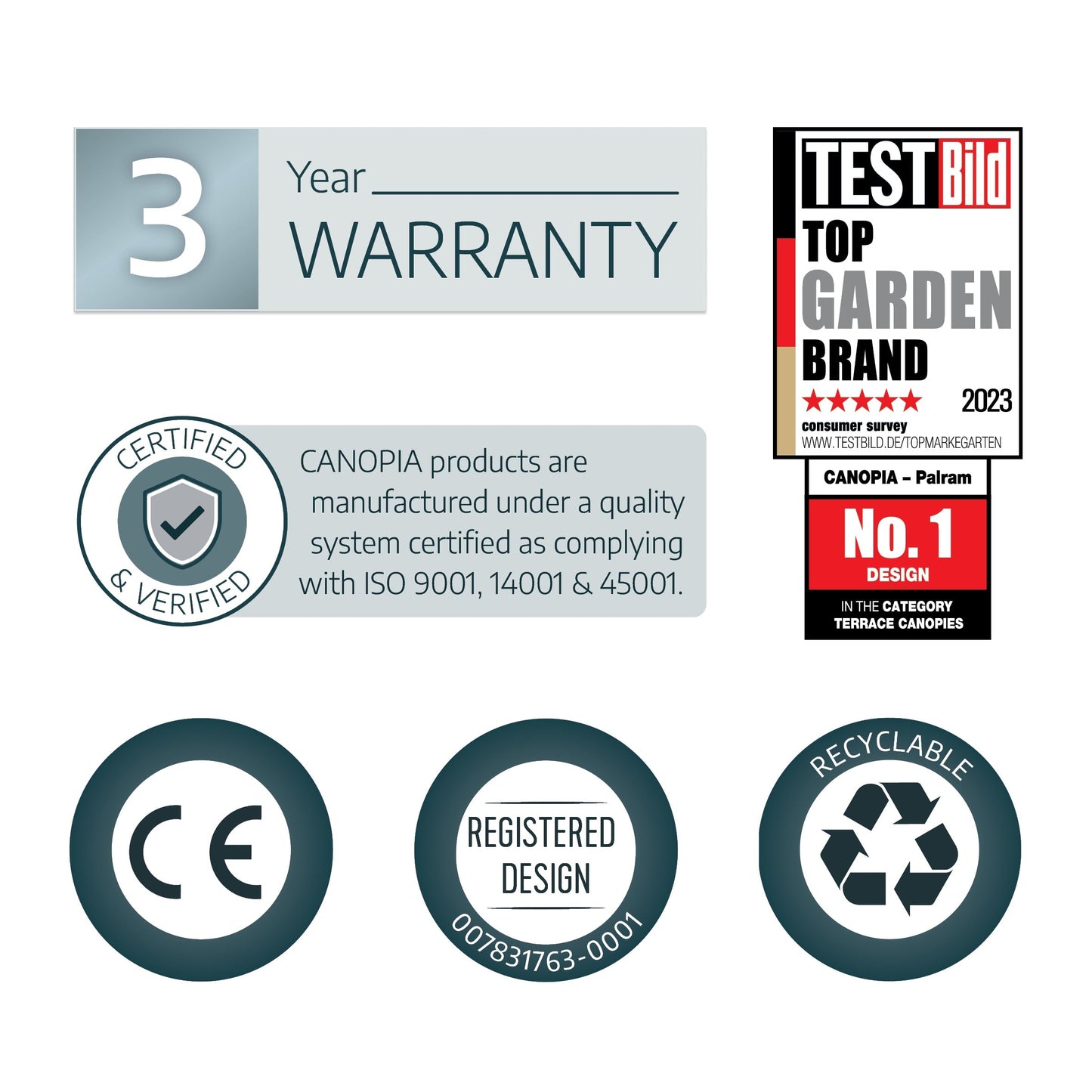 Tenda da sole per porte e finestre Sophia, trasparente, grigia, da 3 piedi