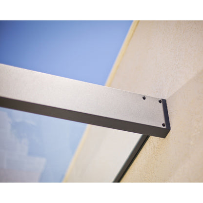 Tenda da sole per porte e finestre Sophia, trasparente, grigia, da 3 piedi