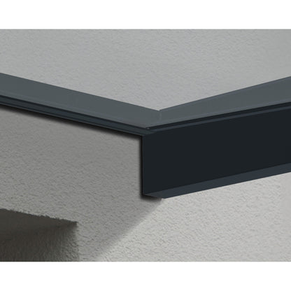 Tenda da sole per porte e finestre Sophia, trasparente, grigia, da 3 piedi