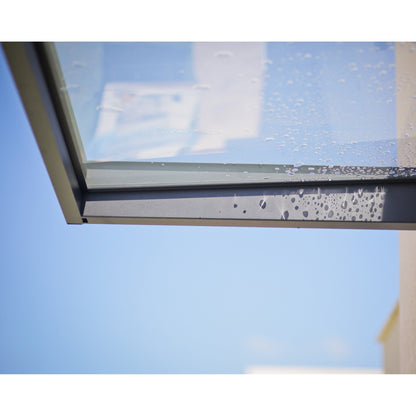 Tenda da sole per porte e finestre Sophia, trasparente, grigia, da 3 piedi