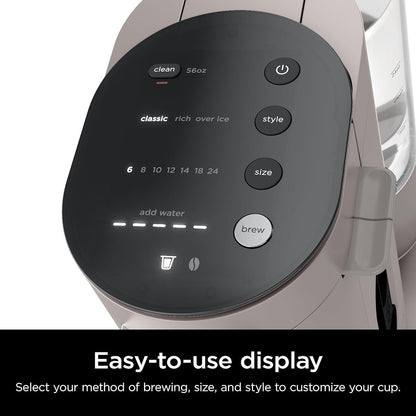 Macchina per caffè monodose Stone, compatibile con K-Cup, serbatoio da 56 once, preparazione con fondi di caffè, caffè freddo