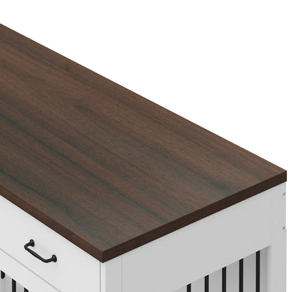 Elegante mobile in legno per cuccia per cani con contenitore, 3 cassetti
