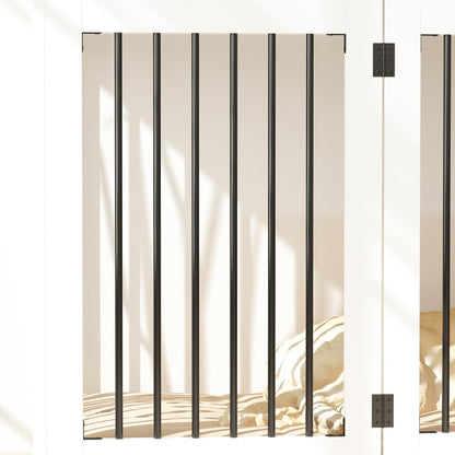 Elegante mobile in legno per cuccia per cani con contenitore, 3 cassetti