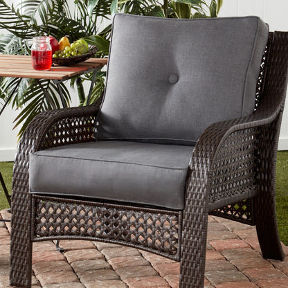 Set di cuscini da esterno Sunbrella Premium da 2 pezzi con seduta profonda