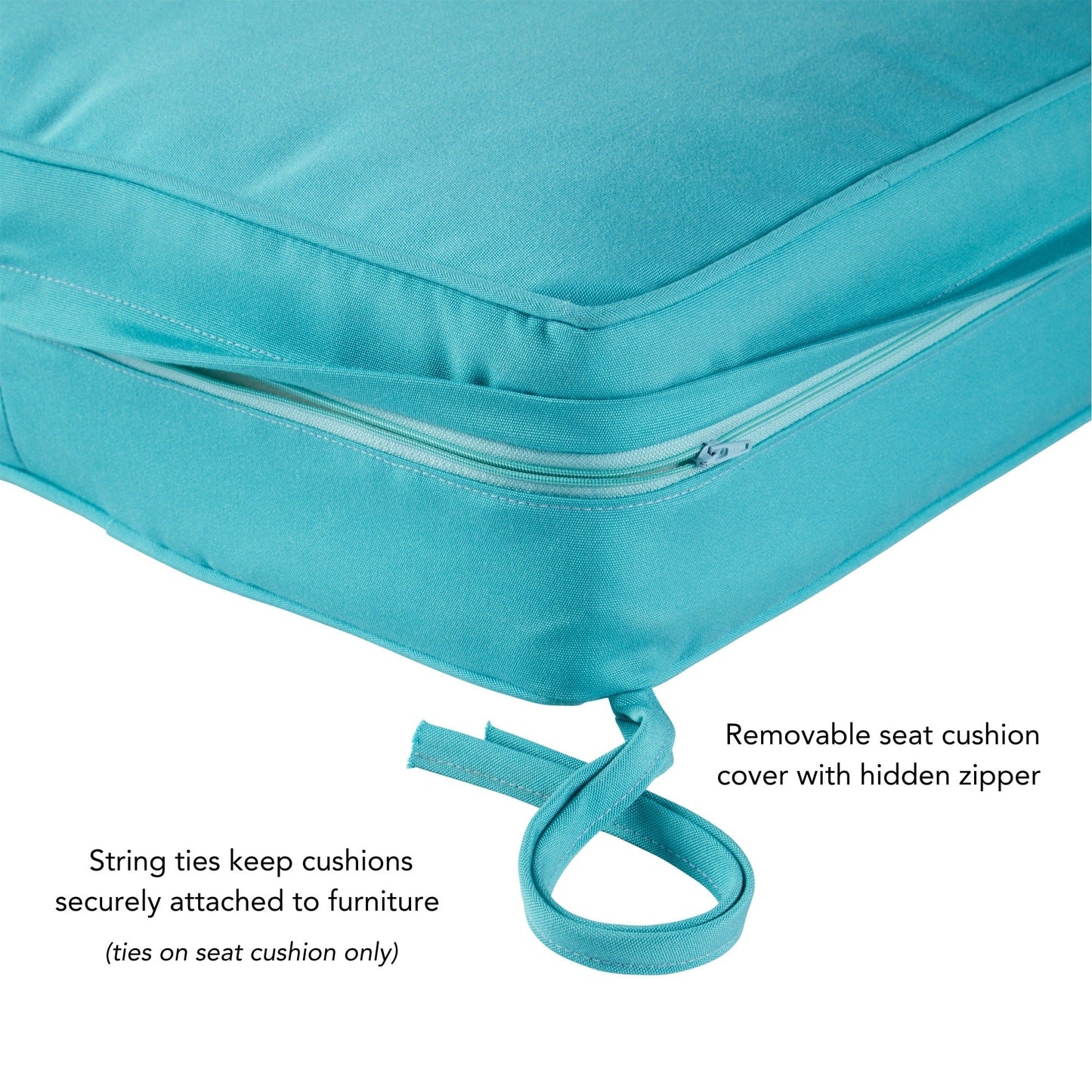 Set di cuscini da esterno Sunbrella Premium da 2 pezzi con seduta profonda