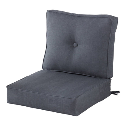 Set di cuscini da esterno Sunbrella Premium da 2 pezzi con seduta profonda