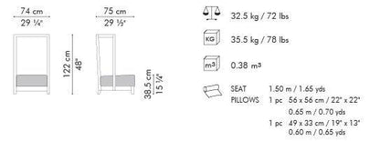 POLTRONA SUZY WONG EASY SCHIENALE ALTO