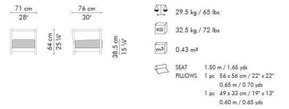 POLTRONA SUZY WONG EASY SCHIENALE BASSO