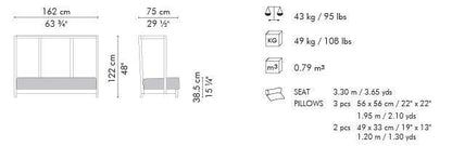 DIVANO A DUE POSTI CON SCHIENALE ALTO SUZY WONG