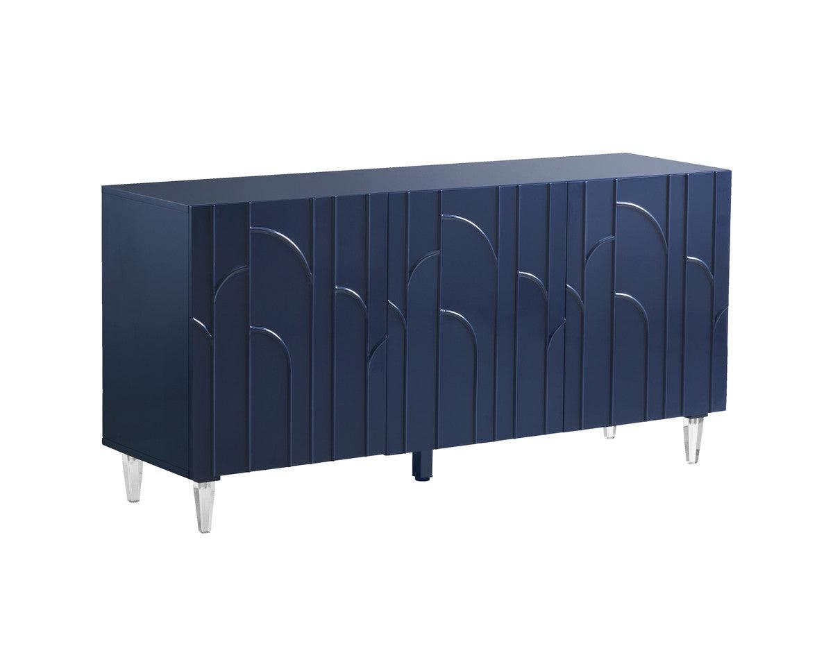 Buffet laccato blu Demi