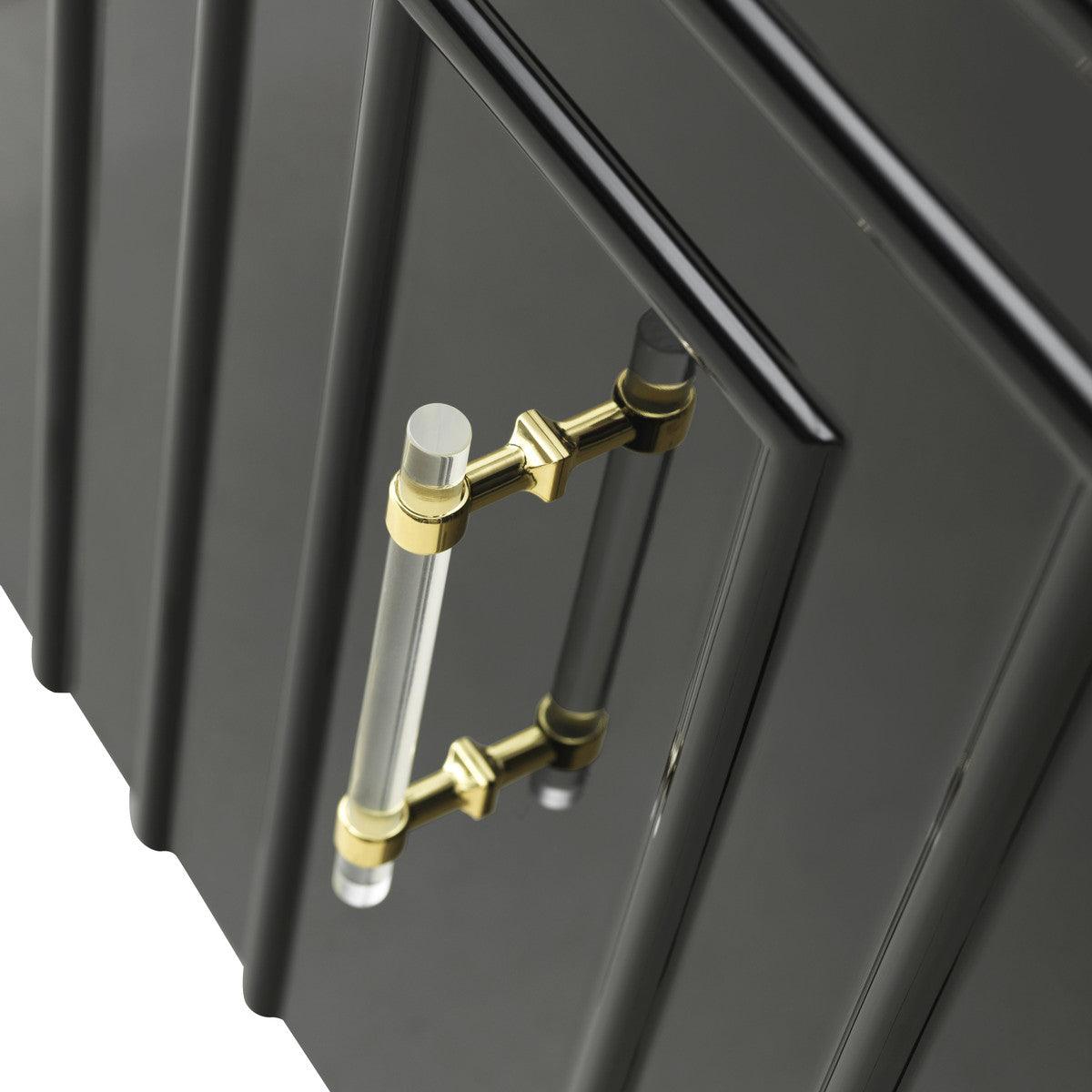 Credenza Fatum in lacca nera