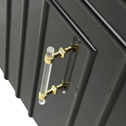 Credenza Fatum in lacca nera