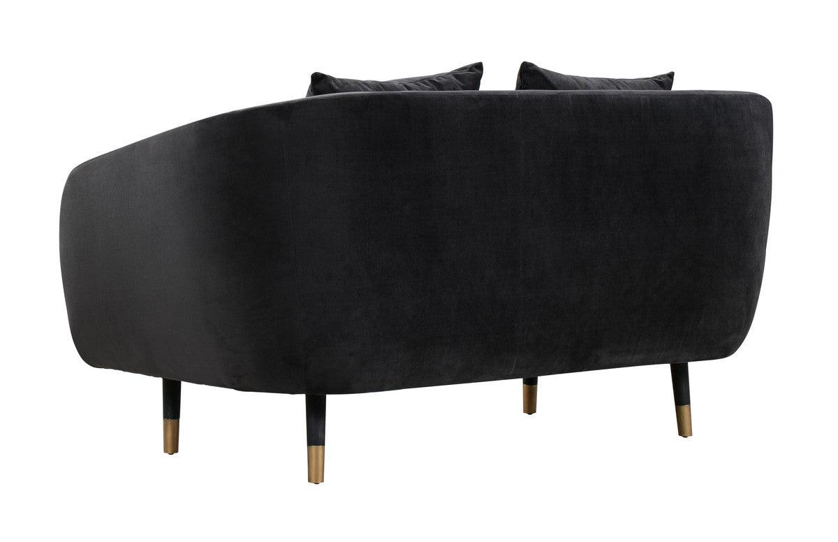 Divano a due posti Archie Grey Velvet