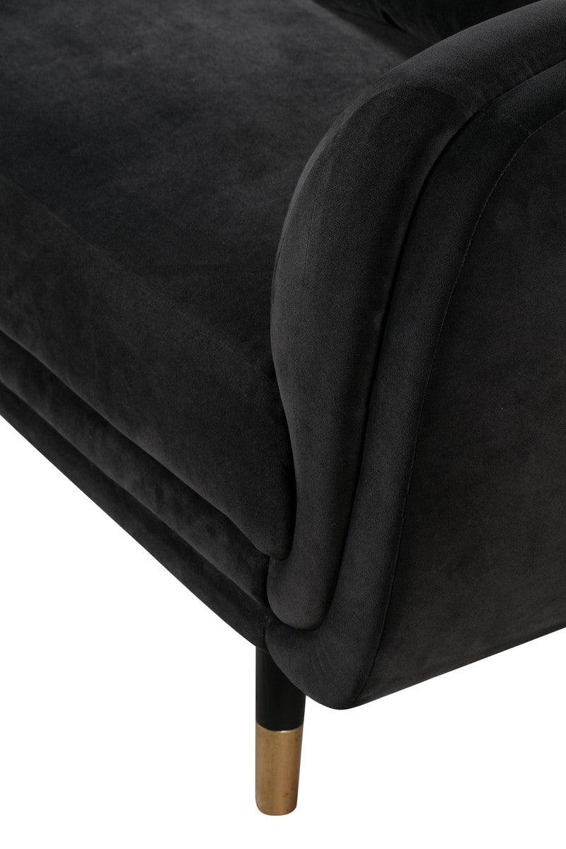 Divano a due posti Archie Grey Velvet