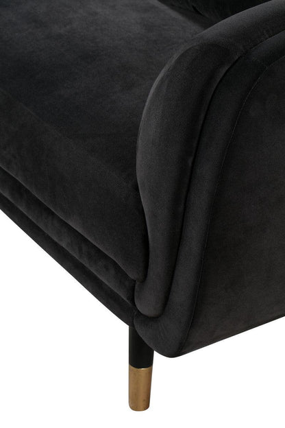 Divano a due posti Archie Grey Velvet