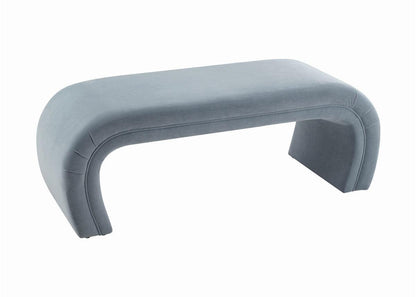 Panca in velluto blu marino Kenny