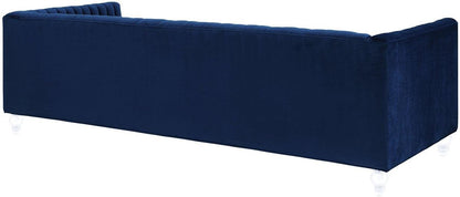 Divano in velluto blu navy Ava