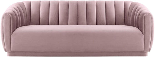 Divano in velluto blush Arnold