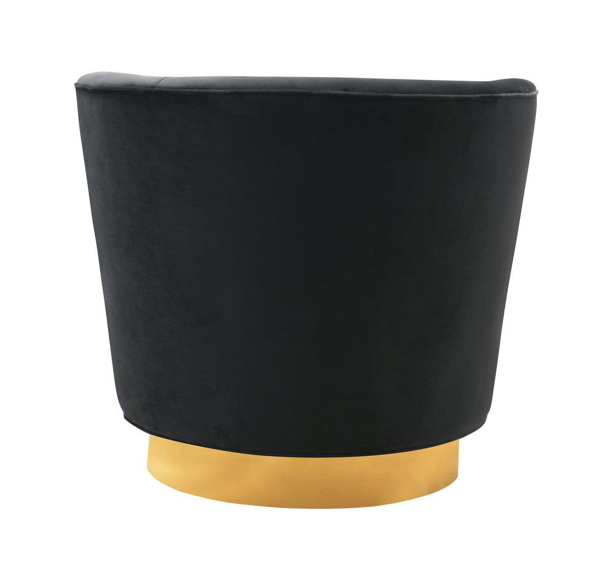 Sedia girevole nera Novak