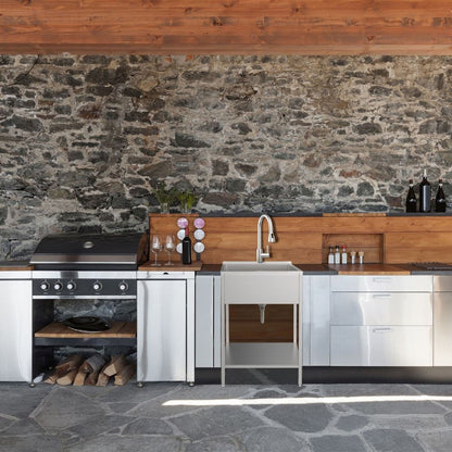 Lavandino e mobiletto per lavanderia in acciaio inossidabile Transolid EWS-2422S 24 pollici L x 22 pollici P x 35 pollici A - 24 pollici x 22 pollici