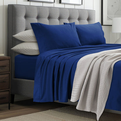 Set di lenzuola con tasche extra profonde in cotone egiziano a 1000 fili Tribeca Living