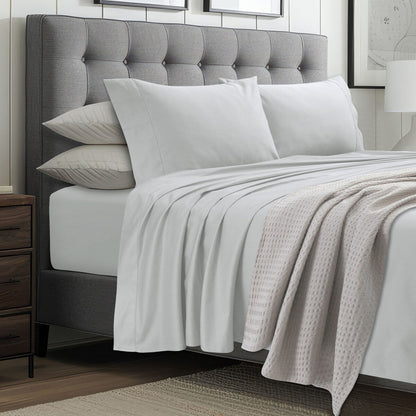 Set di lenzuola con tasche extra profonde in cotone egiziano a 1000 fili Tribeca Living