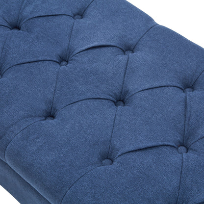 Panca contenitore imbottita, panca con braccioli, panca d'ingresso con piano ribaltabile trapuntato, 50,4 pollici