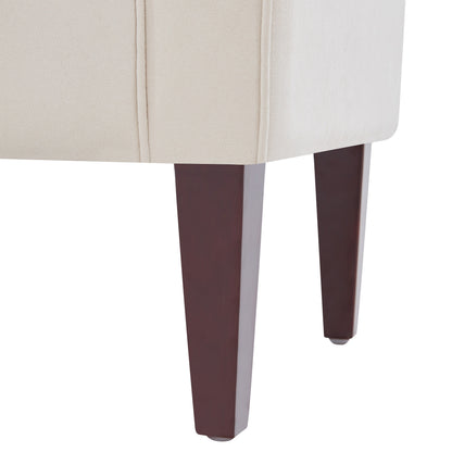 Panca contenitore imbottita, panca con braccioli, panca d'ingresso con piano ribaltabile trapuntato, 50,4 pollici