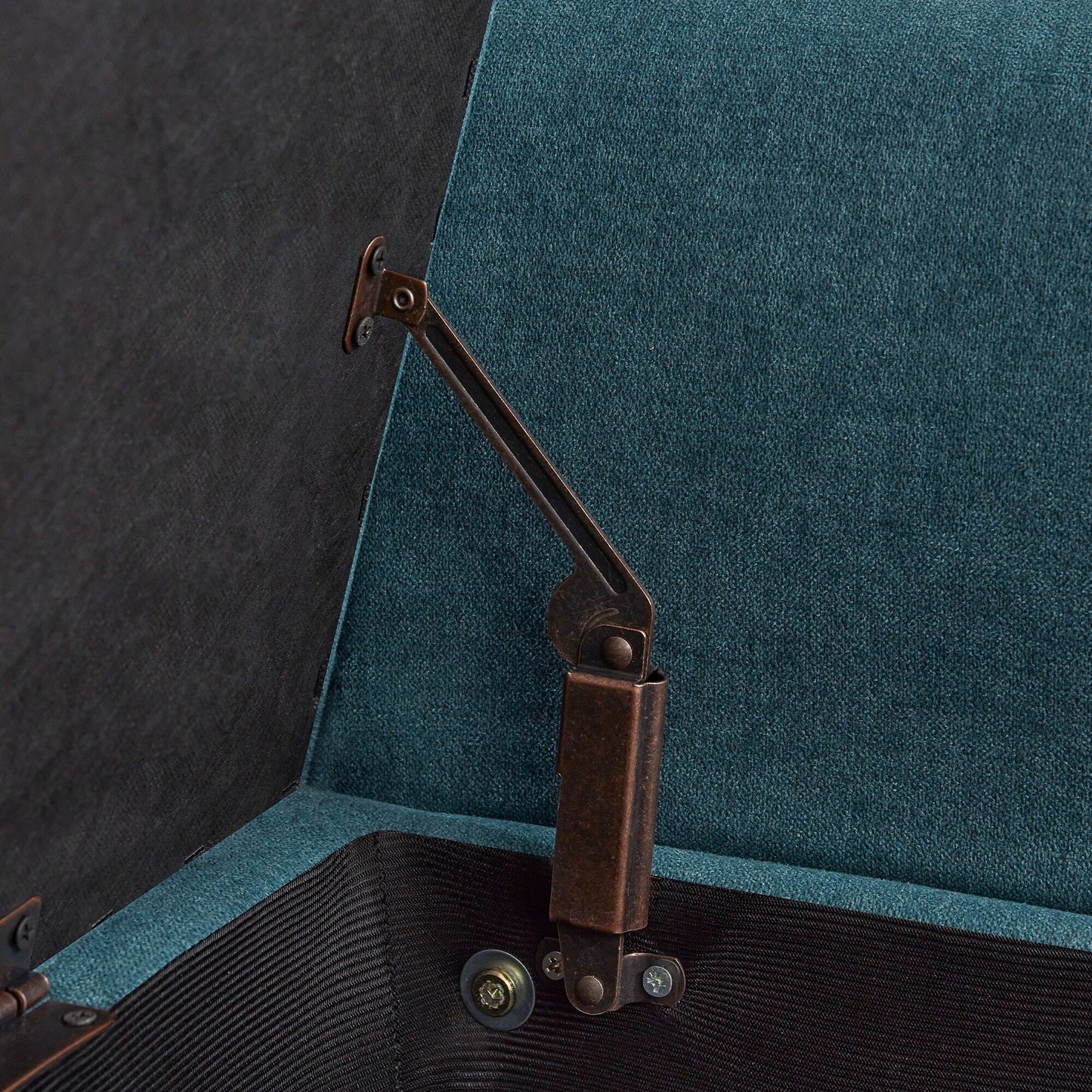 Panca contenitore imbottita, panca con braccioli, panca d'ingresso con piano ribaltabile trapuntato, 50,4 pollici