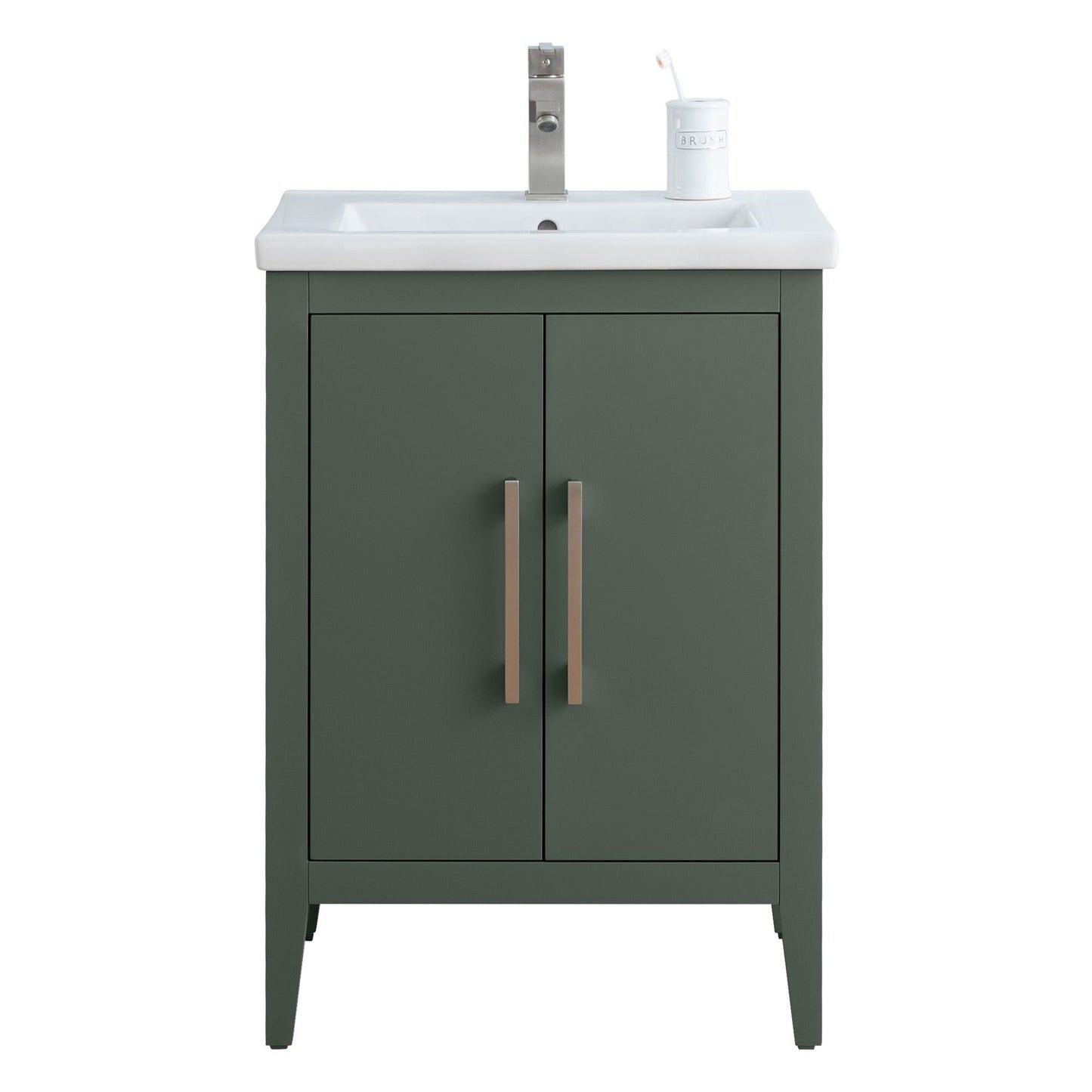 Mobiletto per lavabo da bagno Vanity Art 20 o 24 o 30 con piano in ceramica
