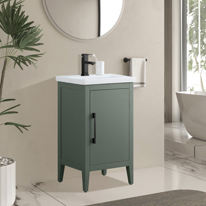 Mobiletto per lavabo da bagno Vanity Art 20 o 24 o 30 con piano in ceramica