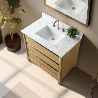 Mobile bagno Vanity Art con lavabo in ceramica e piano in marmo ingegnerizzato