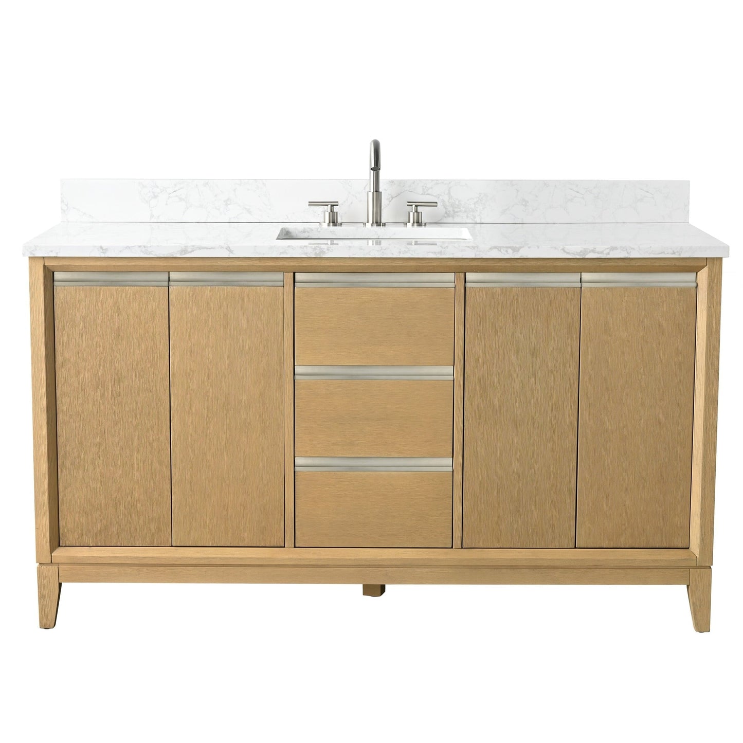 Mobile bagno Vanity Art con lavabo in ceramica e piano in marmo ingegnerizzato