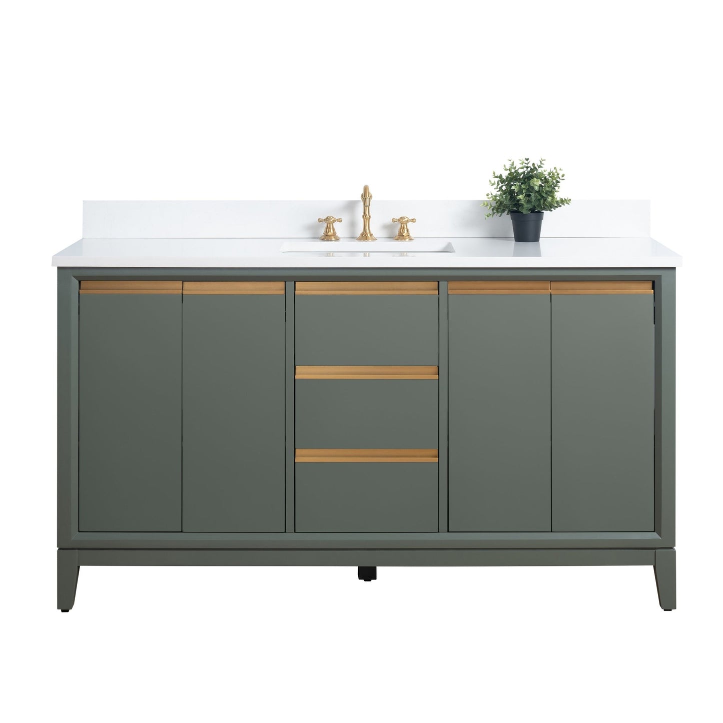 Mobile bagno Vanity Art con lavabo in ceramica e piano in marmo ingegnerizzato