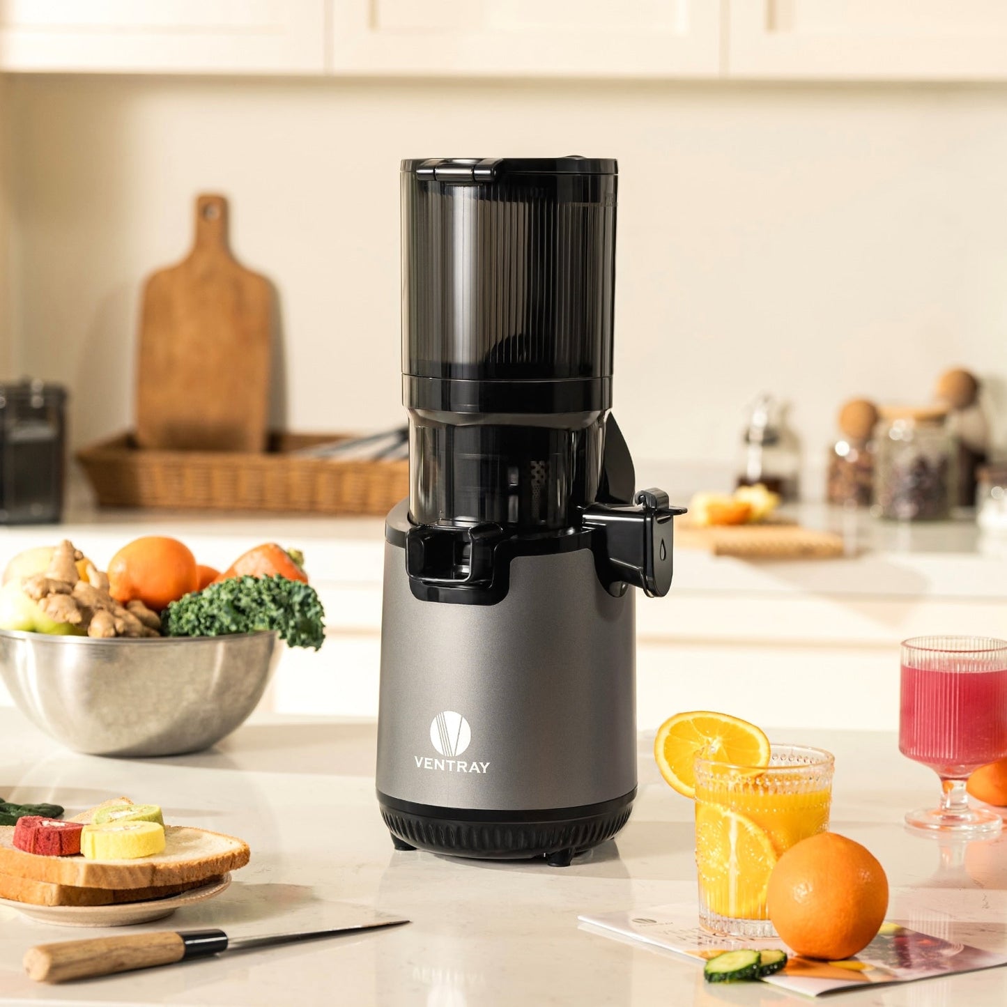 Estrattore di succo a masticazione lenta Ventray 900, estrattore di succo a freddo con tramoggia di alimentazione extra large da 5,1 pollici
