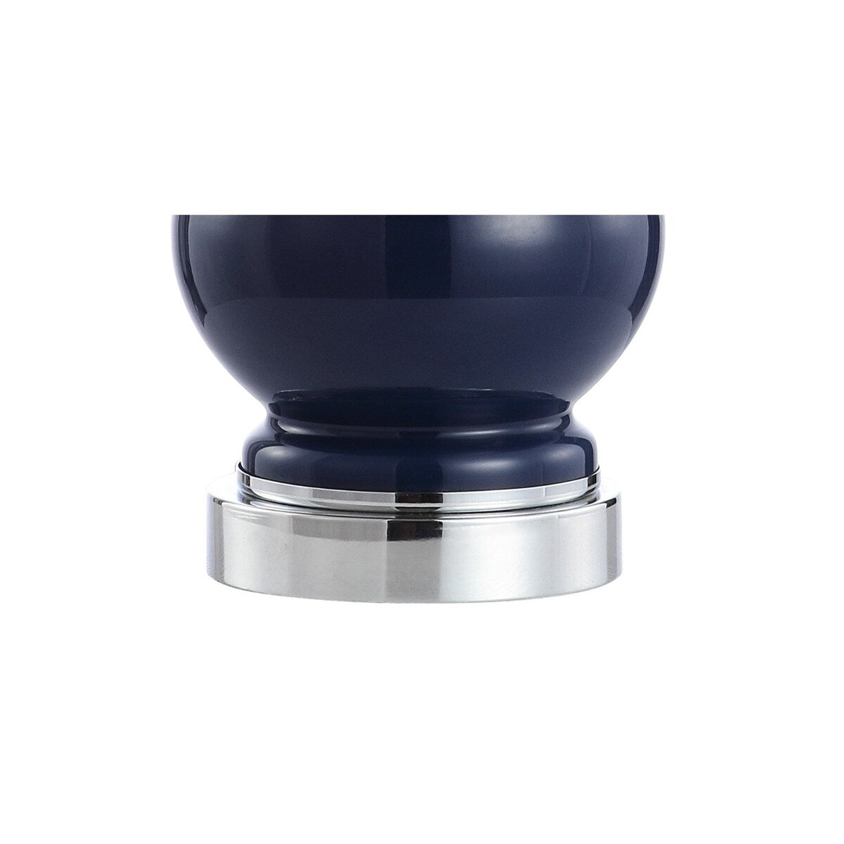 Lampada da tavolo a LED in vetro/metallo Vermont 22, bianca (set da 2) di JONATHAN Y