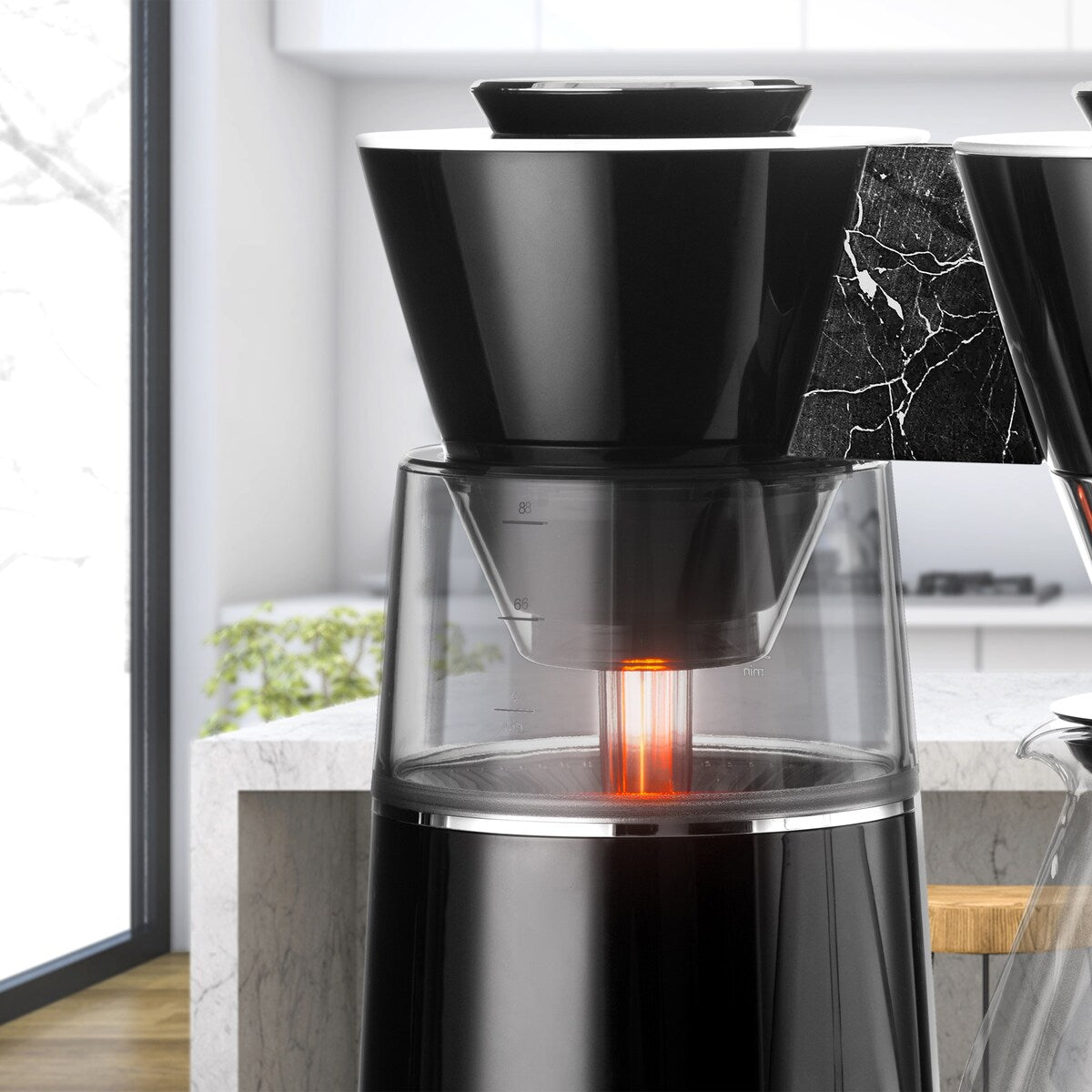 Macchina per caffè americano Vision Luxe da 12 tazze con cruscotto girevole