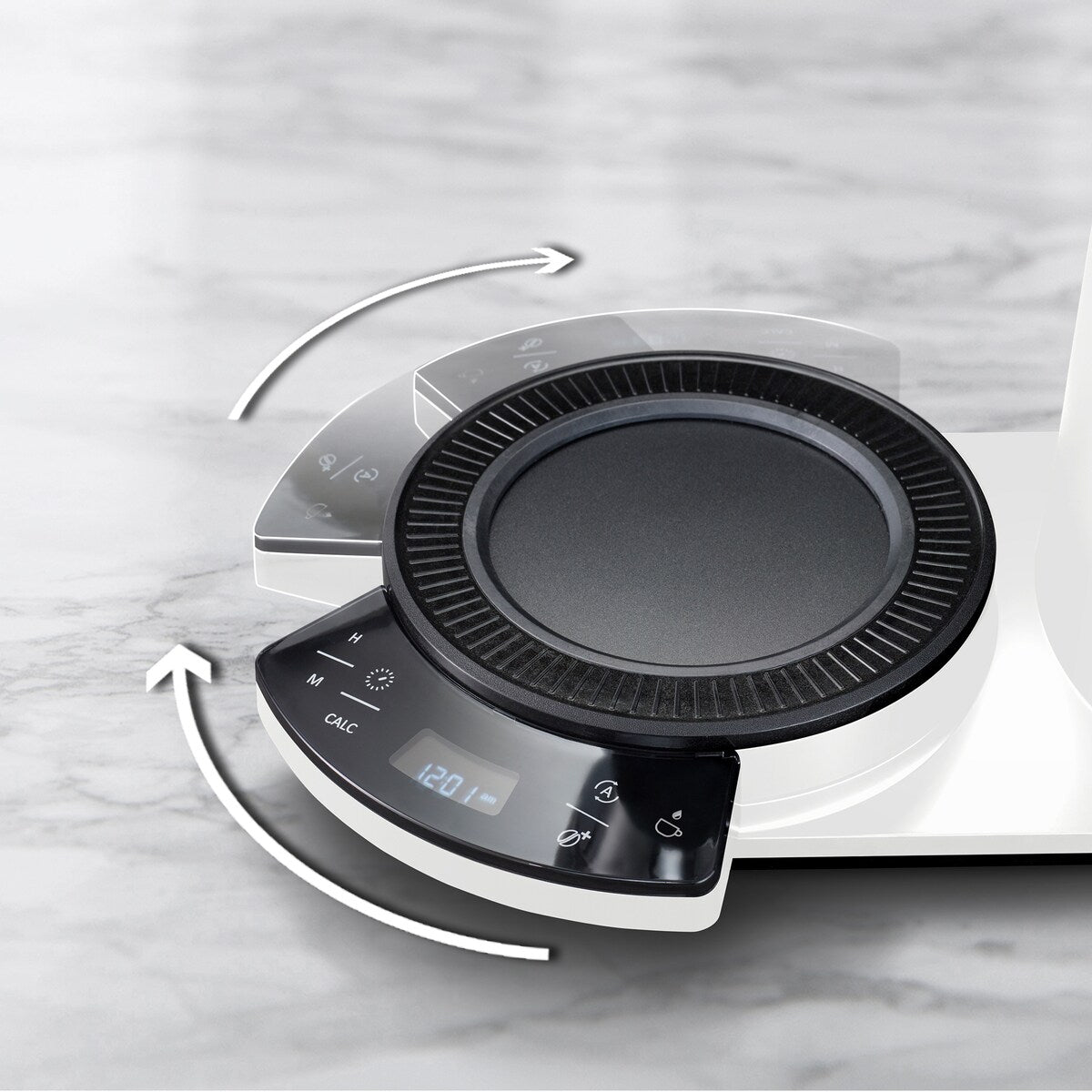 Macchina per caffè americano Vision Luxe da 12 tazze con cruscotto girevole