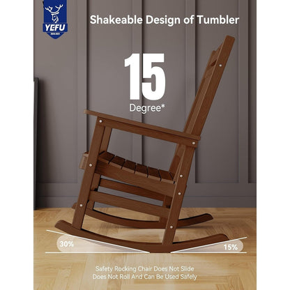 Sedia a dondolo da esterno WINSOON adatta a tutte le stagioni, set da 2