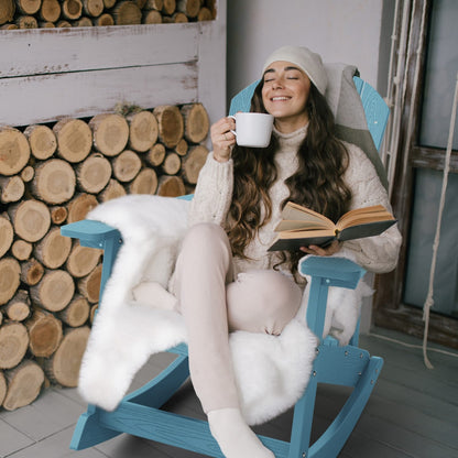 Sedia a dondolo da esterno WINSOON adatta a tutte le stagioni, set da 2