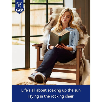 Sedia a dondolo da esterno WINSOON adatta a tutte le stagioni, set da 2