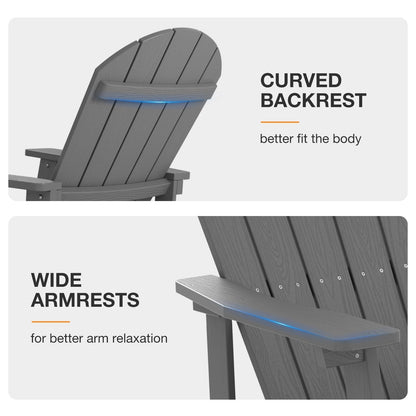 Sedia a dondolo da esterno WINSOON adatta a tutte le stagioni, set da 2