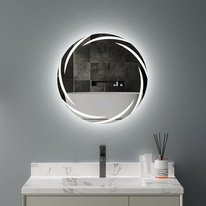 Specchio da bagno con luce LED touch impermeabile e antiappannamento, dimmerabile