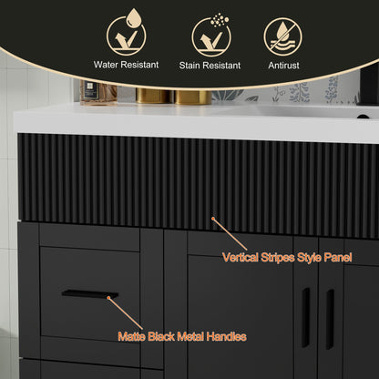 Mobile bagno Wavy Line 30/36/48 con lavabo e rubinetto