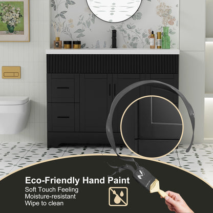 Mobile bagno Wavy Line 30/36/48 con lavabo e rubinetto