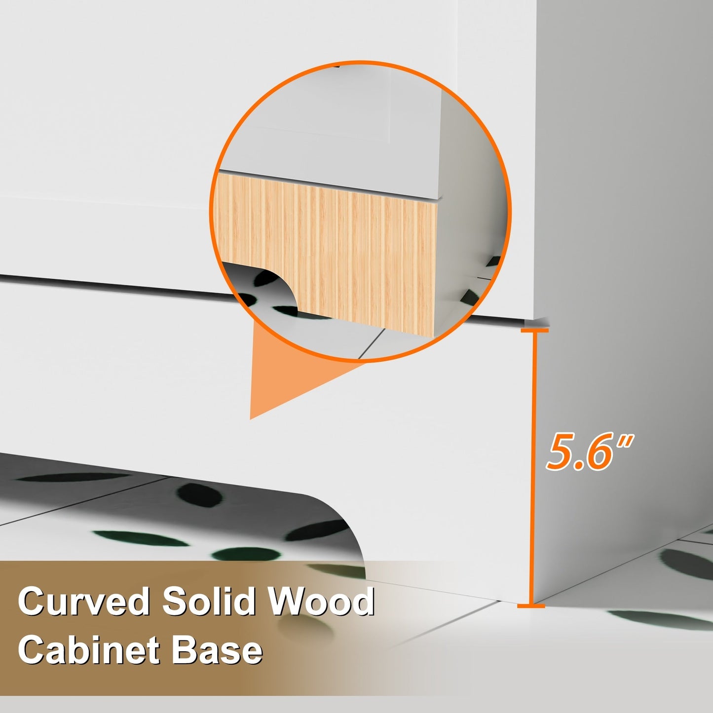 Mobile bagno Wavy Line 30/36/48 con lavabo e rubinetto