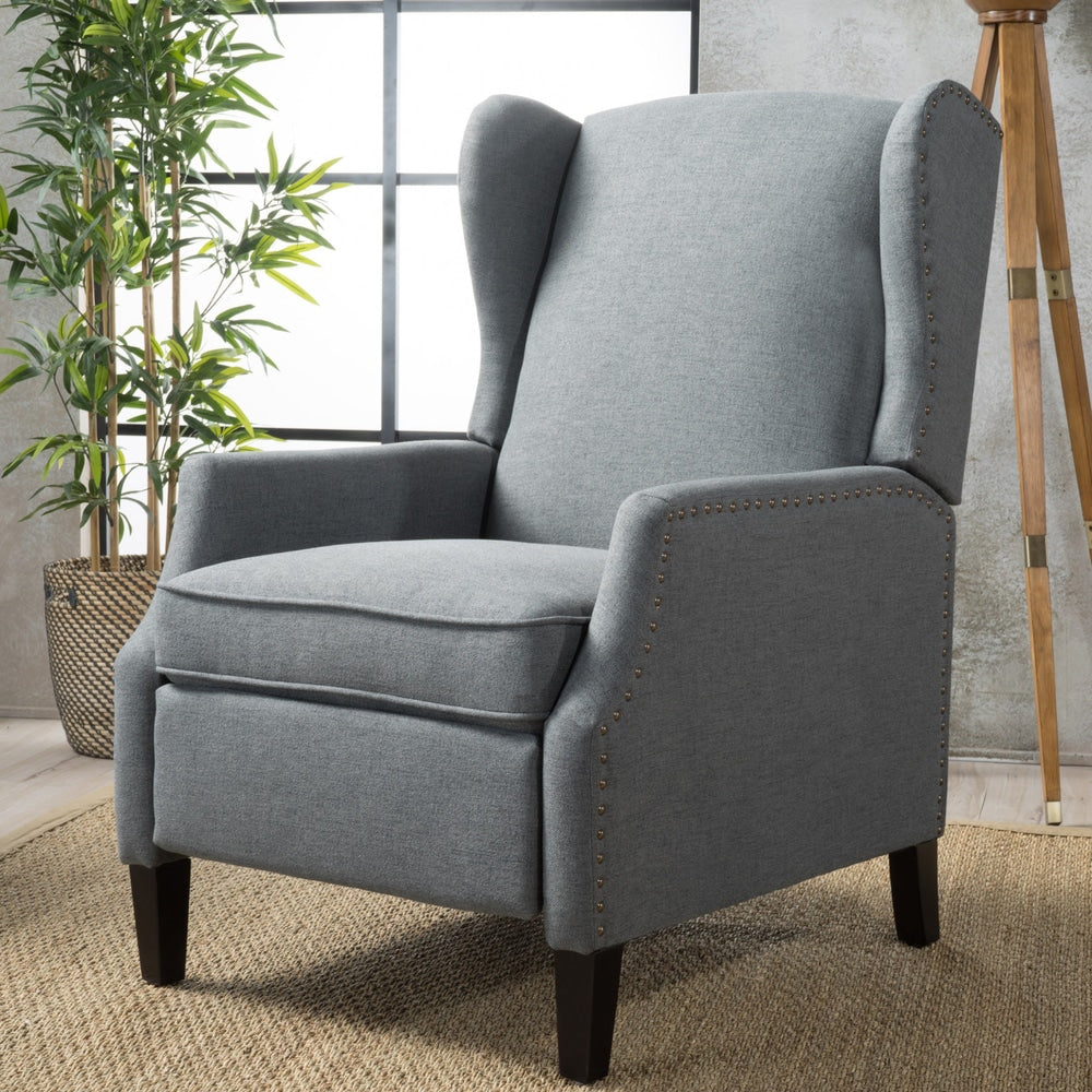 Poltrona reclinabile Wescott Wingback Pushback di Christopher Knight Home